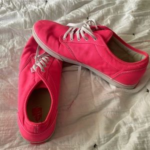 Neon Pink Vans Sneakers - Size 10 Women’s
